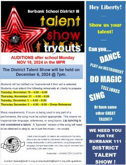 talent show flyer